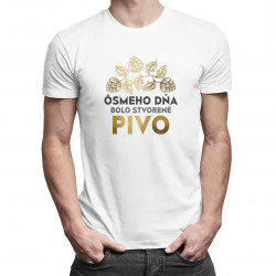 Ôsmeho dňa bolo stvorené pivo - pánske tričko s potlačou