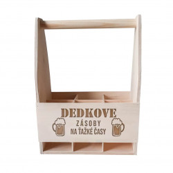 Dedkove zásoby na ťažké časy - drevený nosič