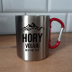 Hory volajú - musím ísť - kovový hrnček s karabínkou