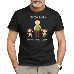 Dedkova partia - Personalizovaný produkt - pánske tričko s potlačou