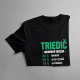Triedič - hodinová sadzba - pánske tričko s potlačou