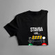 Stavba volá, musím ísť - pánske tričko s potlačou